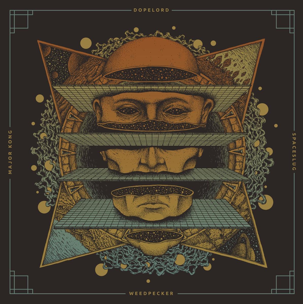 Dopelord & Weedpecker & Major Kong & Spaceslug – 4 Way Split – Recenzja